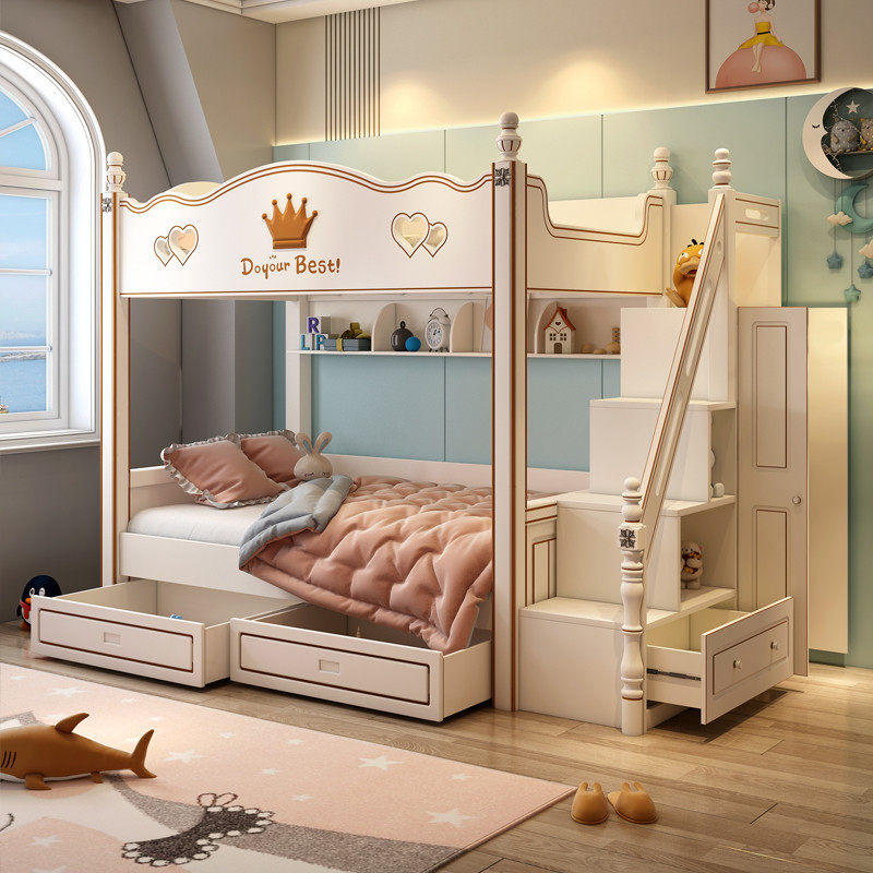 高低床上下同宽床双层床平行儿童床上下铺女孩男孩滑梯衣柜子母床,住宅家具,高低/子母床,淘宝优惠券,粉丝福利购,淘宝优惠卷