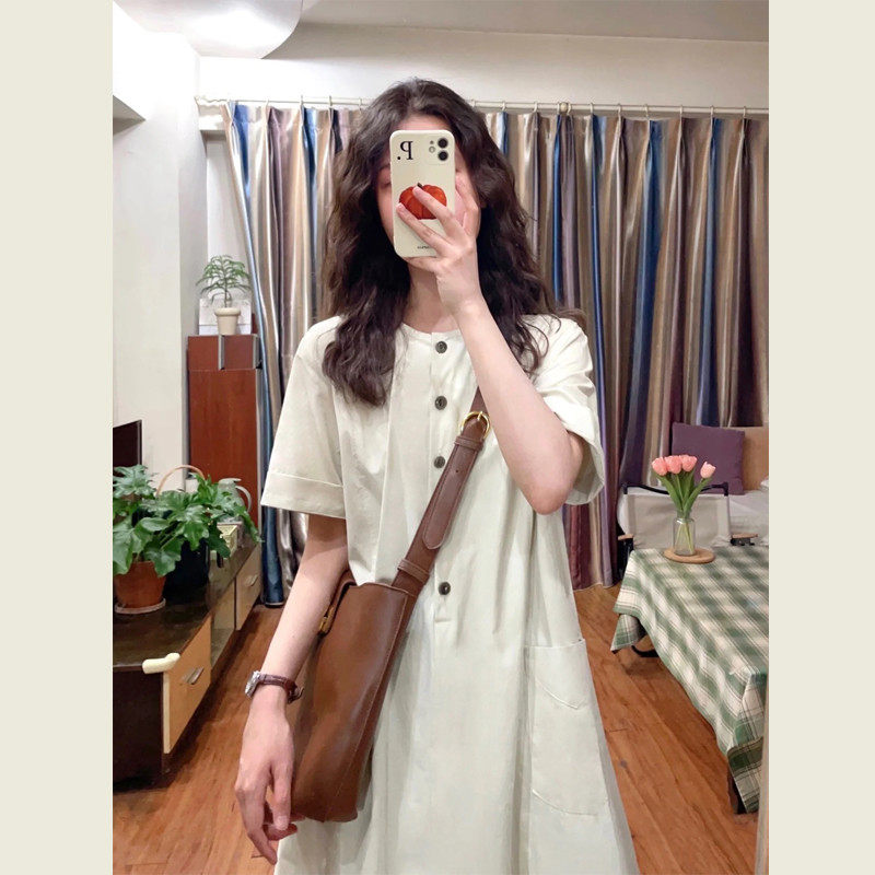 文艺衬衫女夏季慵懒风设计感小个子宽松显瘦A字