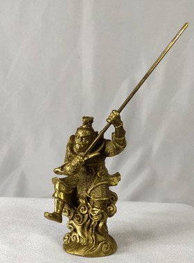 7寸铜猴子齐天大圣 雕像铜孙悟空摆件美猴王 铜像家居装饰工艺品