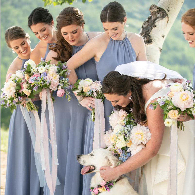 伴娘服ins显瘦遮肉高背姐妹裙伴娘团平时可穿优雅晚蓝色,女装/女士精品,礼服/晚装,淘宝优惠券,粉丝福利购,淘宝优惠卷