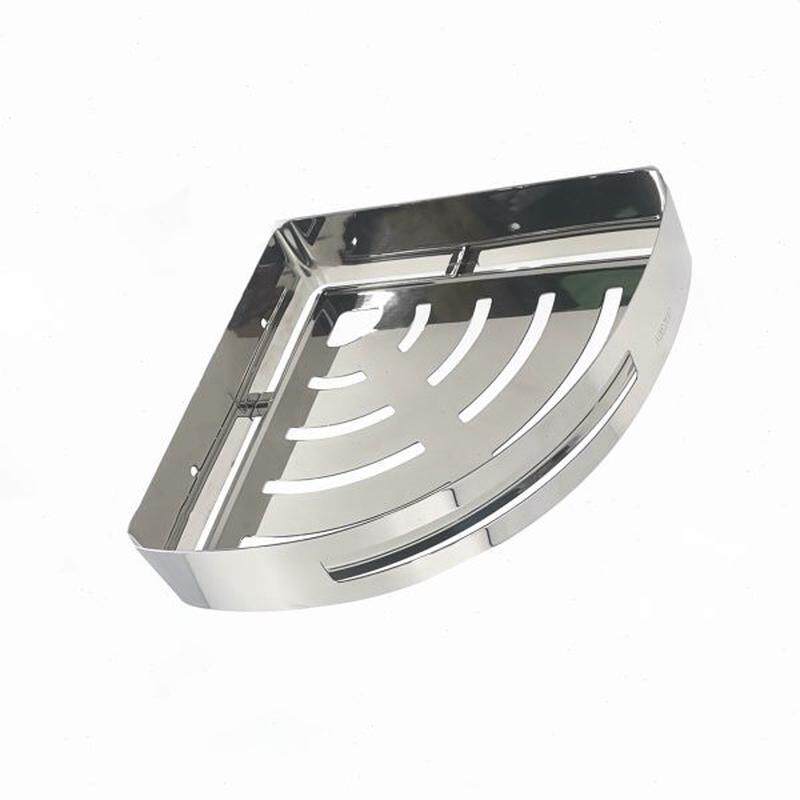 免打孔30篮架形扇浴室转角4挂件角不锈钢卫生间三角收纳架置物架