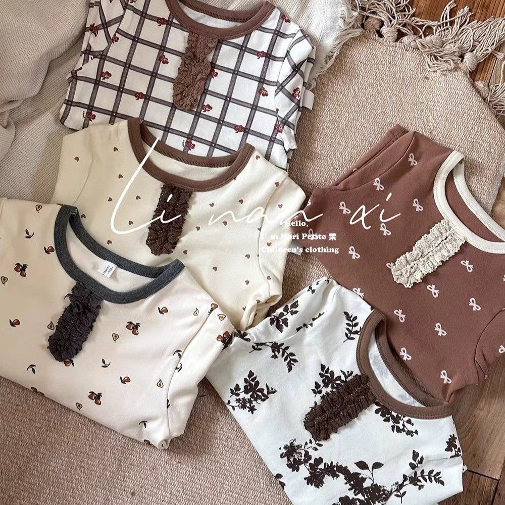 森系家居服花边纽扣套头内衣套装女宝宝印花秋衣秋裤睡衣秋冬,童装/婴儿装/亲子装,内衣套装,淘宝优惠券,粉丝福利购,淘宝优惠卷