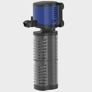 内置鱼缸过滤器三合一潜水泵静音增氧泵乌龟缸过滤设备塑料 直售