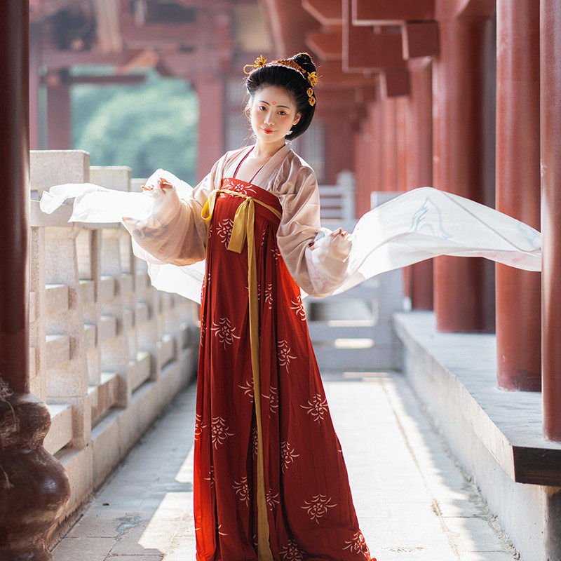 京渝堂唐本俑《宫乐图》07号汤圆姐姐大码齐胸襦裙三件套,女装/女士精品,汉服半身裙,淘宝优惠券,粉丝福利购,淘宝优惠卷