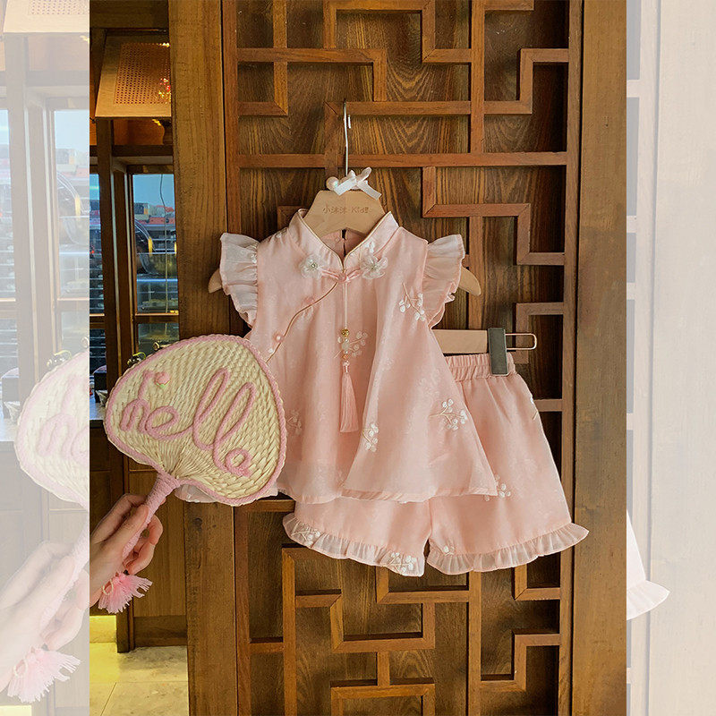 夏装套装儿童2024新款国风薄款宝宝新中式两件套,童装/婴儿装/亲子装,套装,淘宝优惠券,粉丝福利购,淘宝优惠卷