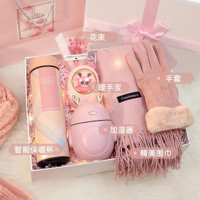 新年女生实用朋友妈妈伴娘冬季围巾礼盒员工