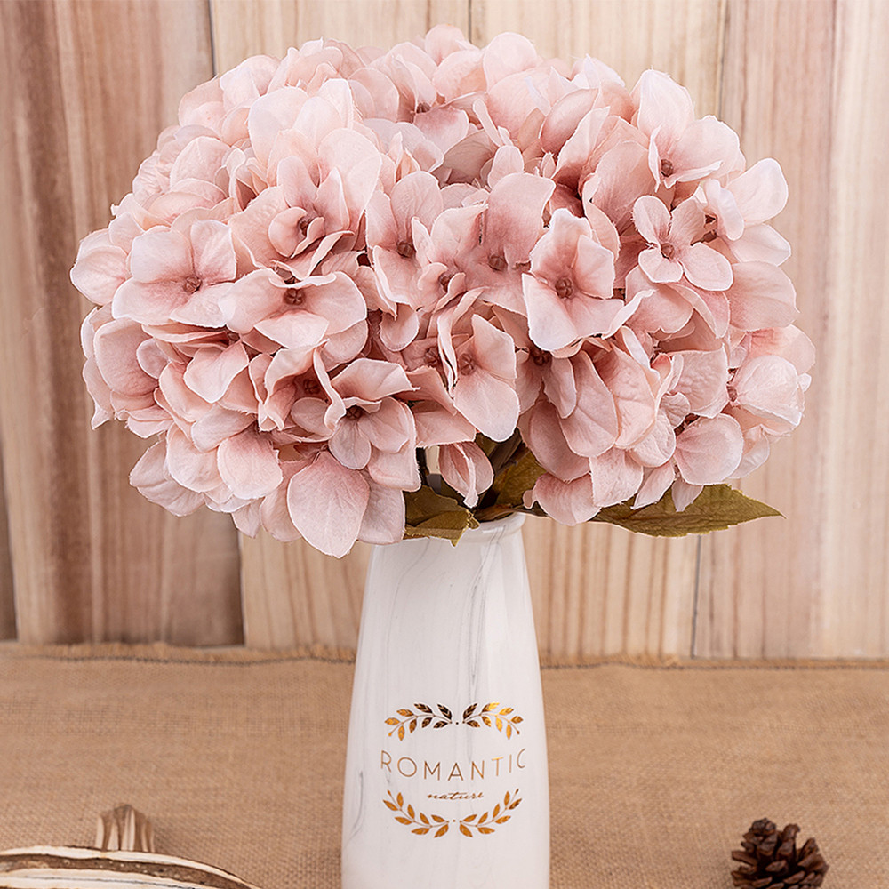 artificial flowers hydrangea branch home wedding decor autum