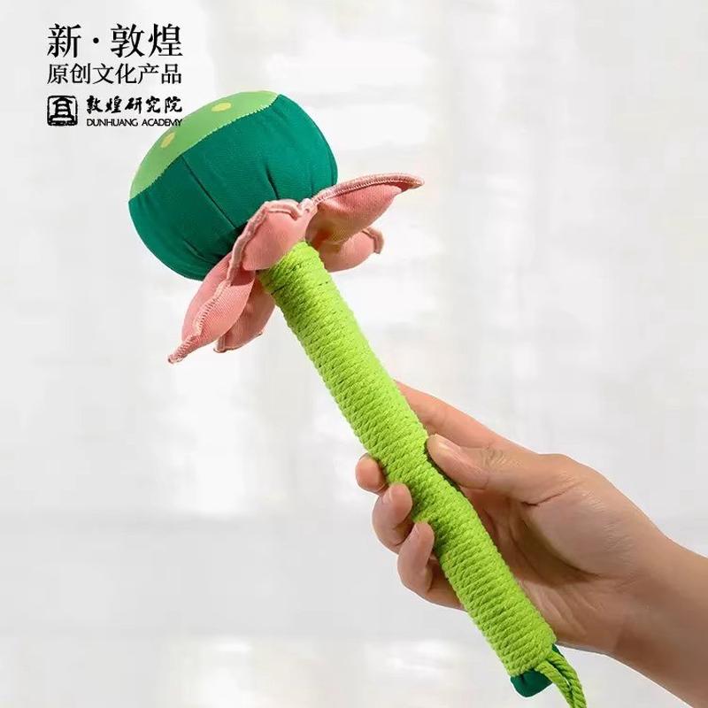 敦煌研究院好运莲莲艾草如意锤按摩养生捶贴心实用生日端午节礼物