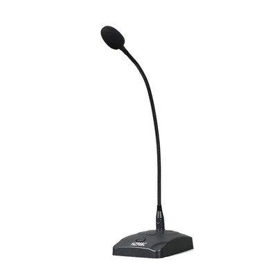 台式桌面喊话广播麦克风 功放机电脑使用鹅颈式电容会议有线话筒