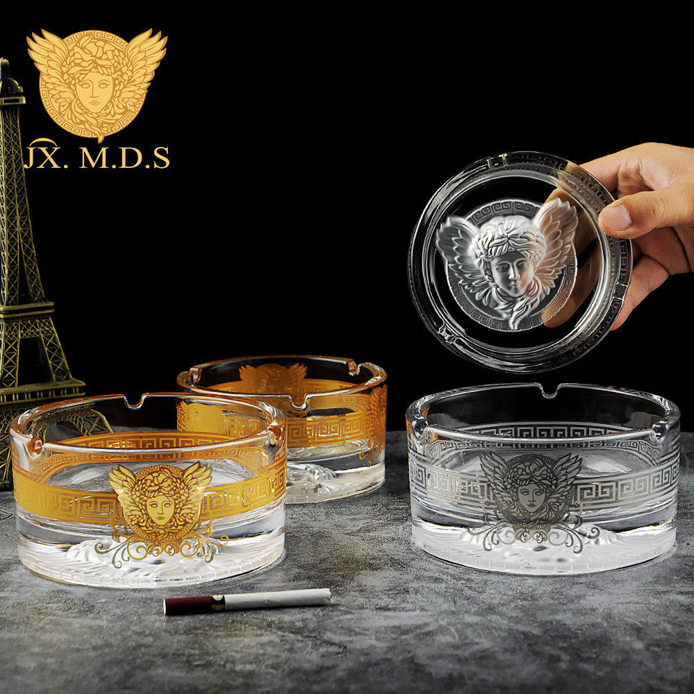 美杜莎 北欧轻奢创意个性玻璃烟灰缸客厅家居摆件雪茄烟缸现货,节庆用品/礼品,时尚烟灰缸,淘宝优惠券,粉丝福利购,淘宝优惠卷