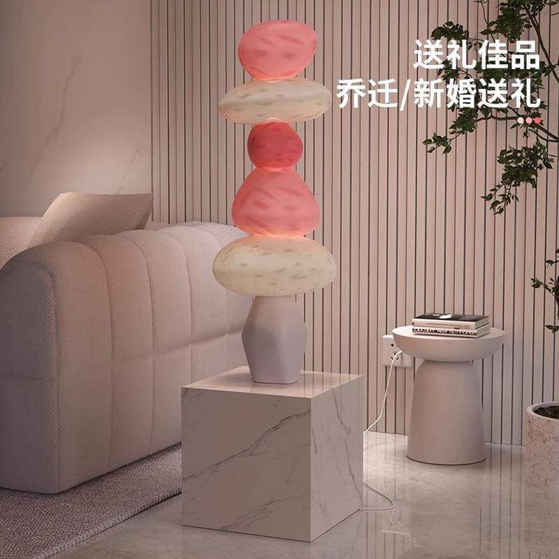 头客厅电视柜旁夜灯石转大型落地摆件高级卧室床来运沙发装饰品感,家居饰品,落地摆件,淘宝优惠券,粉丝福利购,淘宝优惠卷