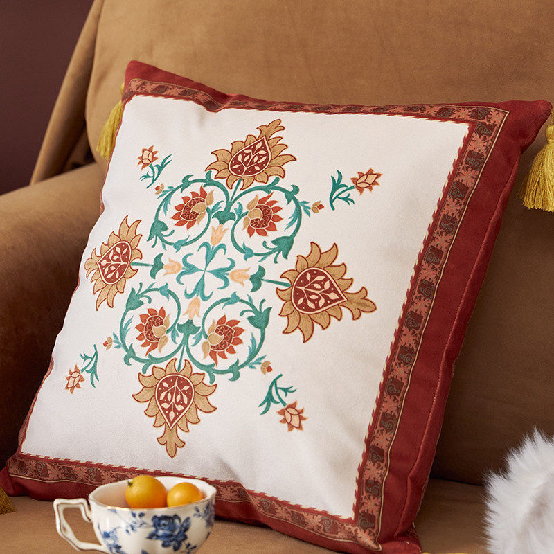 欧式抱枕 美式客厅田园高级感沙发靠垫靠背办公室腰枕枕套,居家布艺,靠垫/抱枕,淘宝优惠券,粉丝福利购,淘宝优惠卷