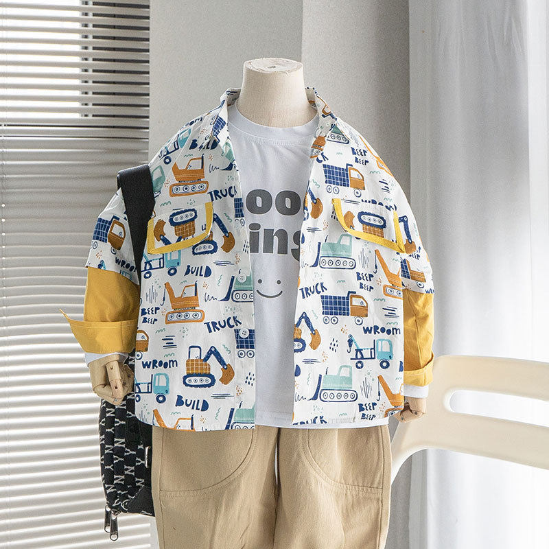 可爱，儿童衬衫男童长袖衬衣中小童宝宝纯棉宽松春秋装薄款超,童装/婴儿装/亲子装,衬衫,淘宝优惠券,粉丝福利购,淘宝优惠卷