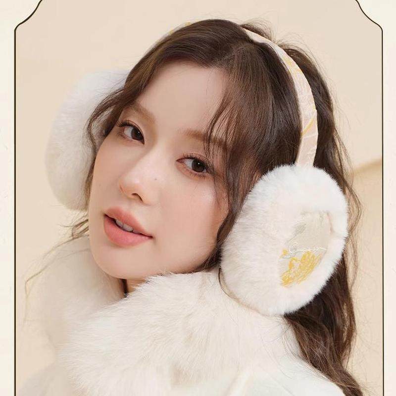 冬季保暖耳罩女骑行保暖国风刺绣防冻头戴式耳捂子可折叠毛绒耳套,服饰配件/皮带/帽子/围巾,耳套,淘宝优惠券,粉丝福利购,淘宝优惠卷