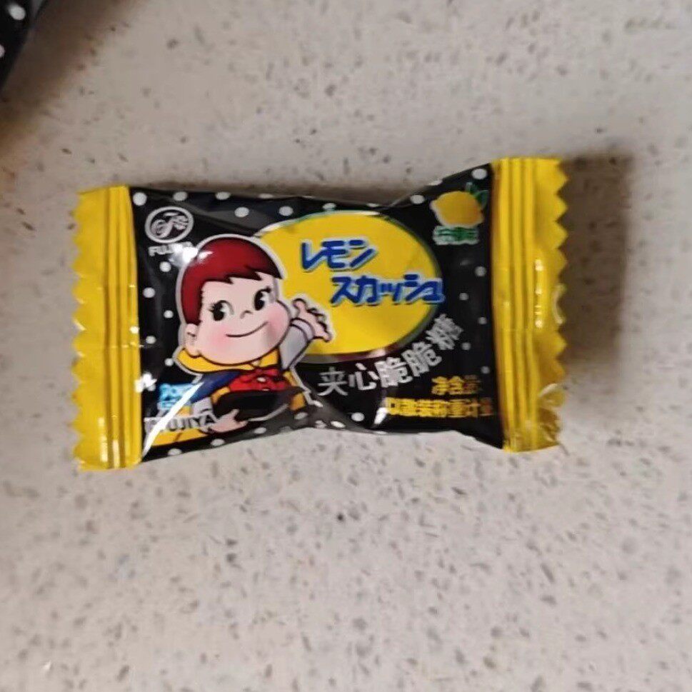 不二家柠檬夹心脆脆糖100g起圣诞节年货节礼物糖果零食休闲食品