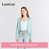 宽松开衫 bebe春夏女士气质链条长袖 短款 130612
