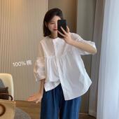 娃娃衫 孕妇装 可哺乳衬衫 宽松休闲百搭外穿时尚 春秋款 长袖