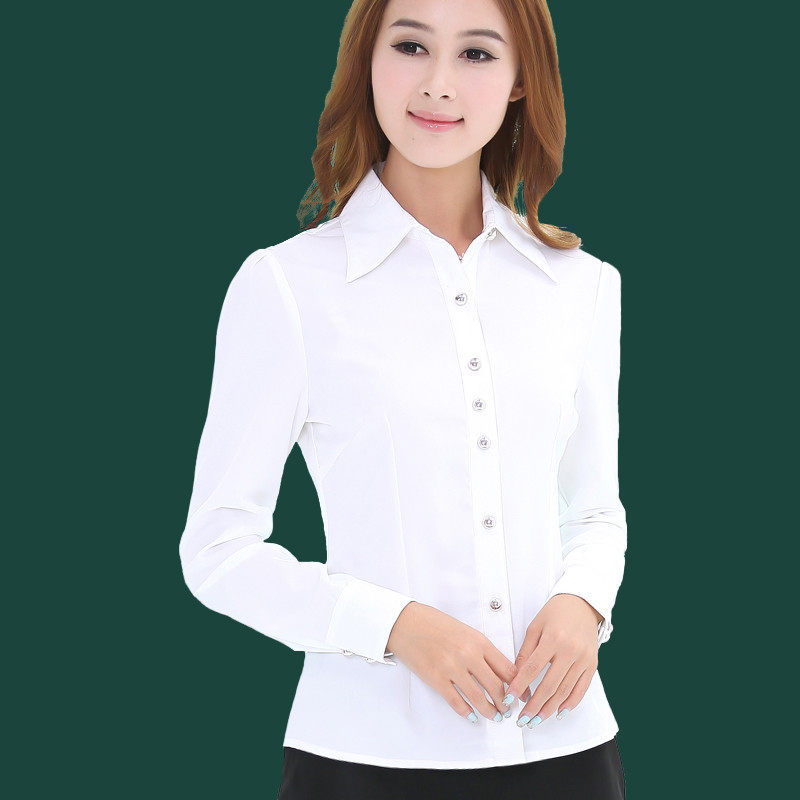 白衬衫女长袖百搭职业衬衣春季2025新款时尚洋气气质寸衫
