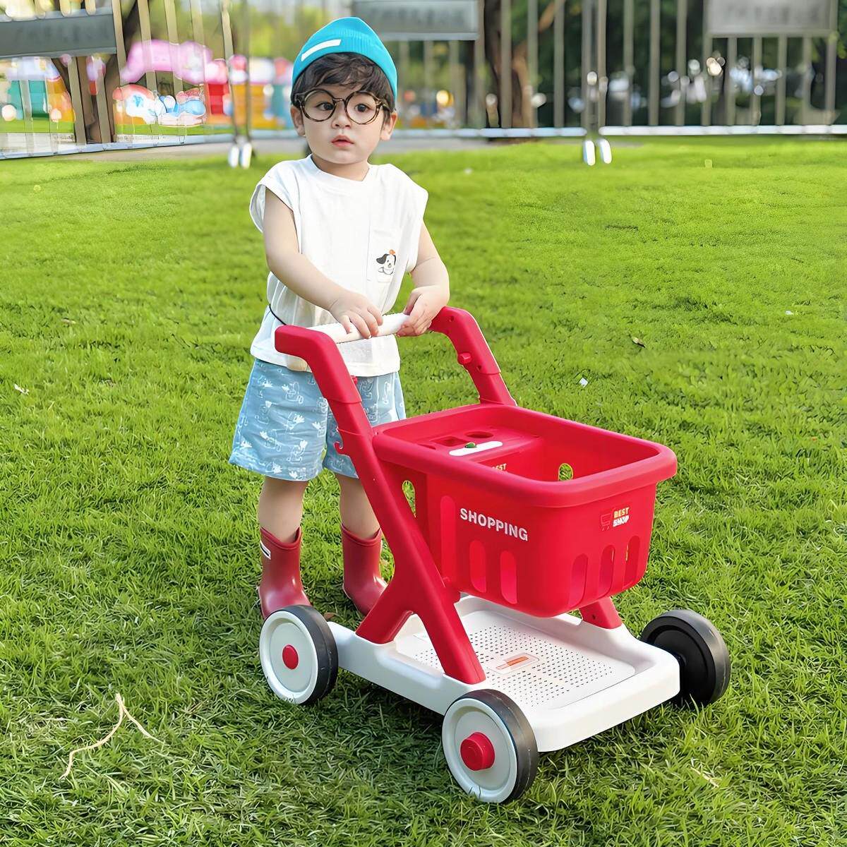 购物车玩具儿童婴幼儿学步车手推车超市小推车宝宝仿真过家家收纳