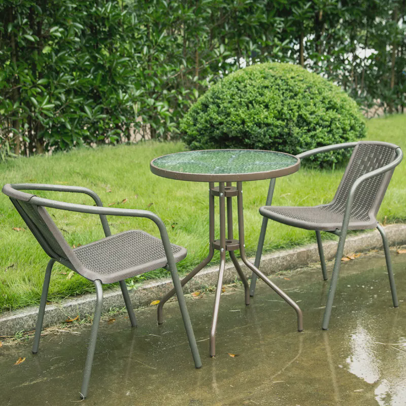 户外桌椅三五件套休闲编藤具露天庭院铁艺小藤椅阳台室外桌椅伞,商业/办公家具,商用藤编家具,淘宝优惠券,粉丝福利购,淘宝优惠卷