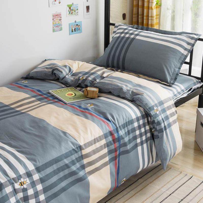 新生床垫套010单人全棉学生三件套六件套被褥纯棉拉链宿舍上下铺,床上用品,学生床品套件,淘宝优惠券,粉丝福利购,淘宝优惠卷