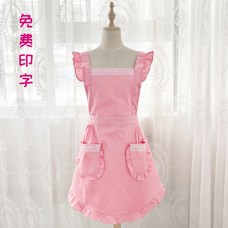 围裙工作服女短美甲定制logo印字可爱新款2025网红上班用洋气时尚,家庭/个人清洁工具,围裙,淘宝优惠券,粉丝福利购,淘宝优惠卷