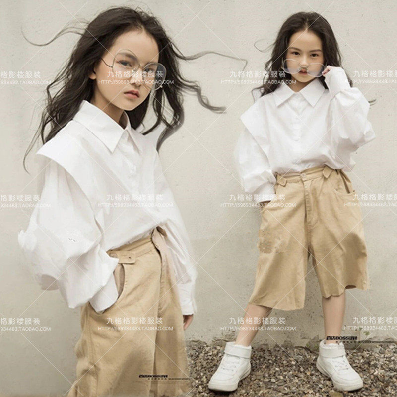 潮童模卡休闲风拍摄艺术照儿童摄影主题服装走秀舞台表演