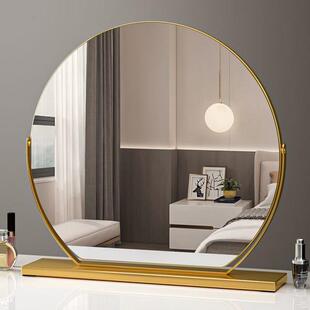 梳妆台少女镜镜子室主卧网红化妆镜桌面用宿舍美妆大号台式镜子