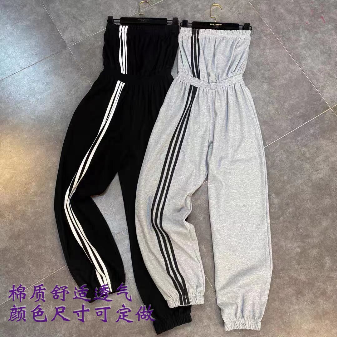 抹胸连体长裤春款潮宽松新款夏小个子气质棉质非套装连身