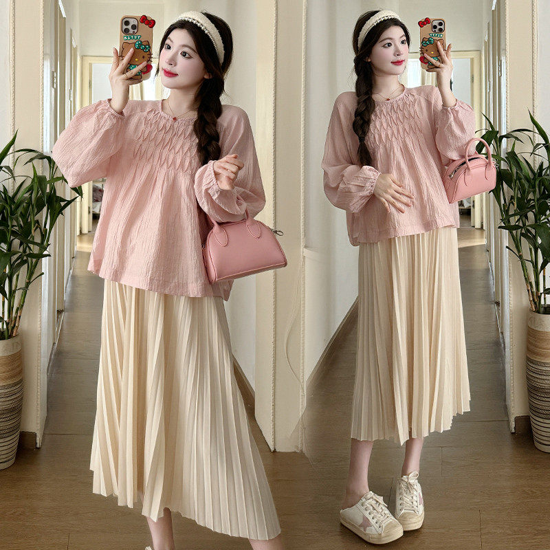 孕妇装春装套装时尚春季长袖娃娃衫宽松托腹春秋两件套潮妈,孕妇装/孕产妇用品/营养,套装,淘宝优惠券,粉丝福利购,淘宝优惠卷