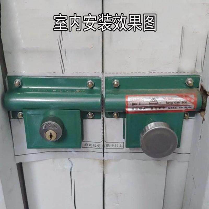 分体式锁双木门双铁齿条山扇门锁条锁齿条穿大门锁包邮