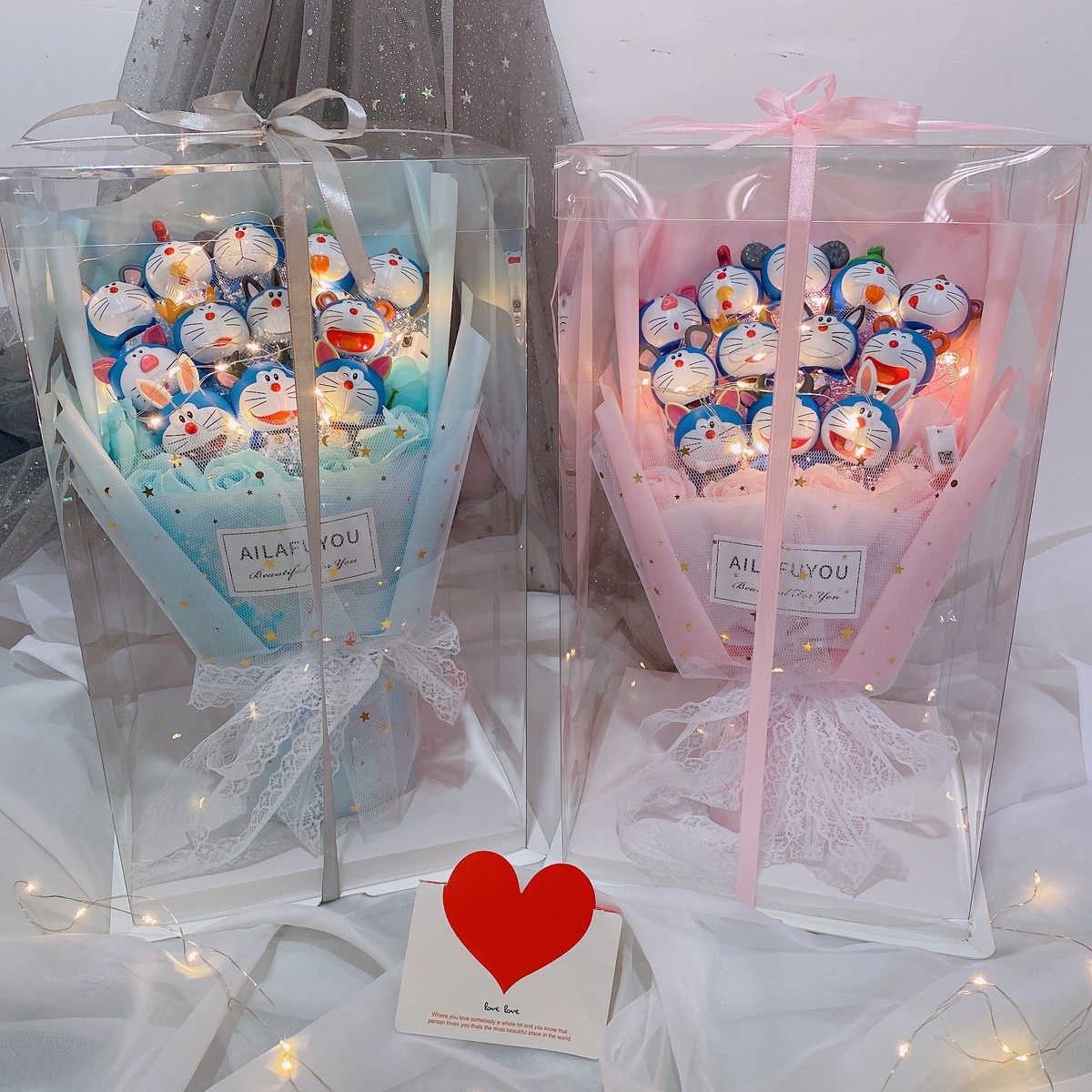 送闺蜜女朋友哆啦a梦公仔卡通花束礼盒特别的七夕节,节庆用品/礼品,创意礼盒/礼品套组,淘宝优惠券,粉丝福利购,淘宝优惠卷