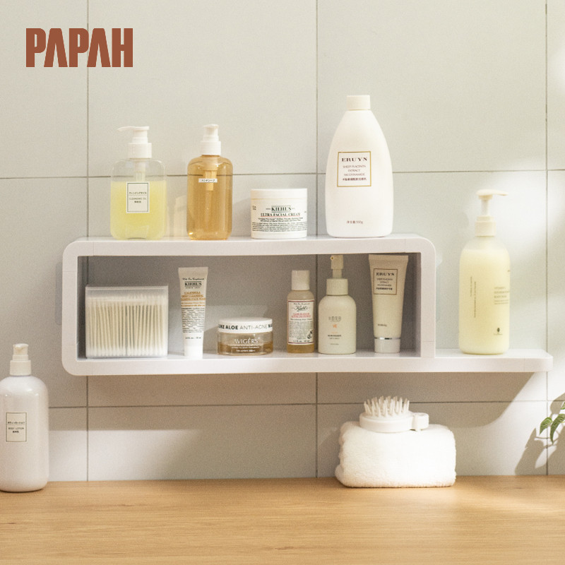 PAPAH/爬爬虎浴室置物架收納整理架子廚房衛(wèi)生間多用洗手間洗漱臺(tái)