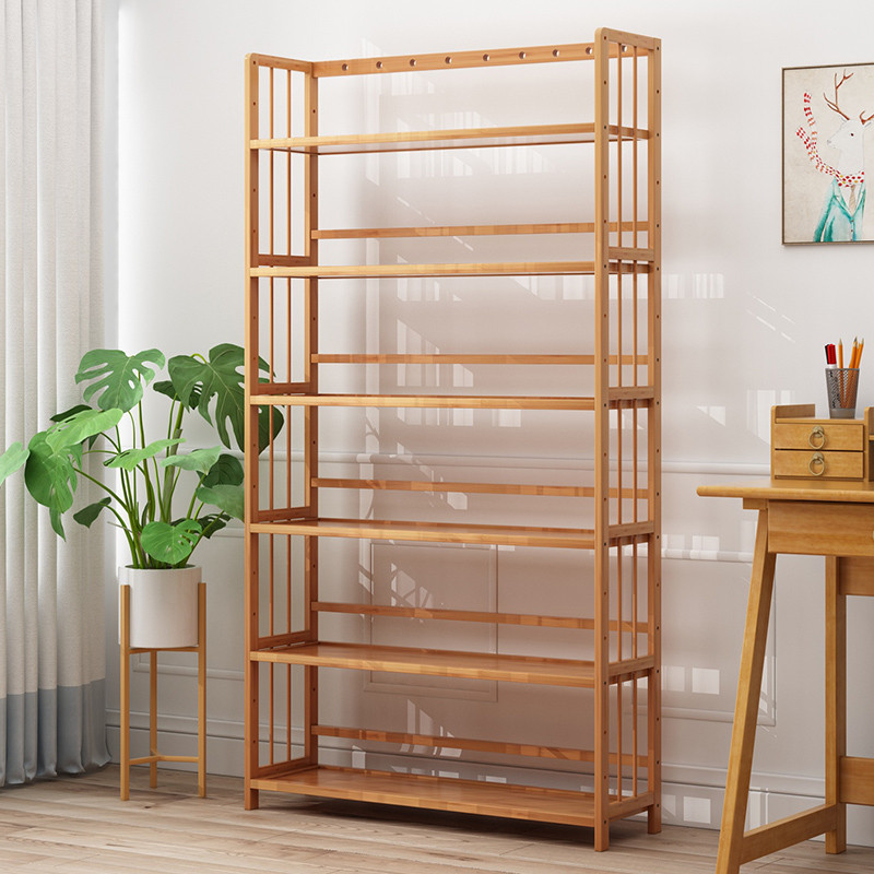 收纳架落地置物架家用儿童学生客厅书房书柜多层桌上简易书架组合