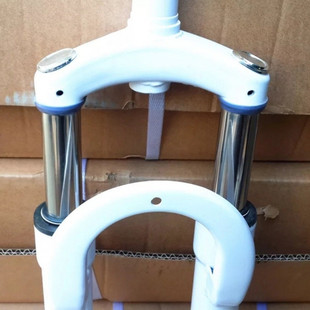 电动车前叉20 24寸电镀鼓刹避震器锂电车弹簧减震前叉支架配件