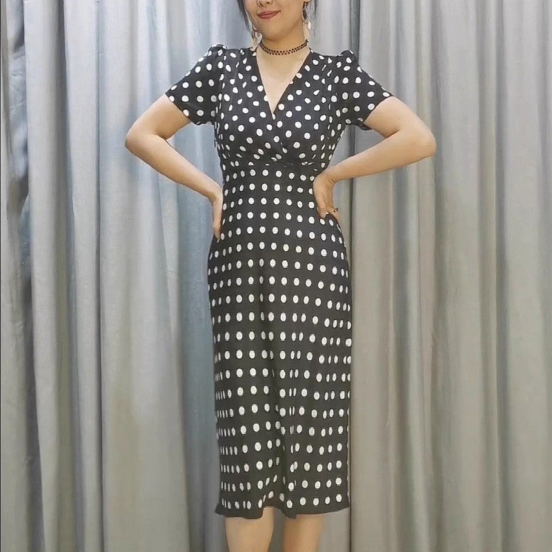 浪漫法式波点 显瘦版型夏季新款