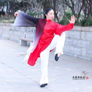 马蕾太极服春蕾太极武术服男女表演服比赛服太极服表演服长款新款