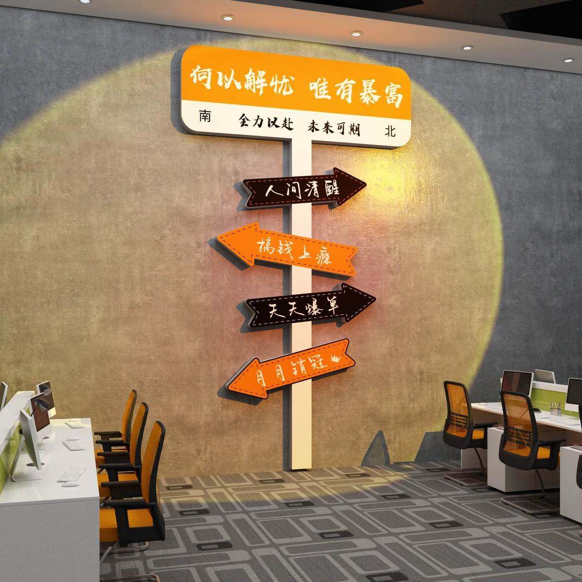 销售画氛商公司纸办公室墙面装饰励志标语墙贴围布电置企业文化墙,家居饰品,文化墙贴,淘宝优惠券,粉丝福利购,淘宝优惠卷