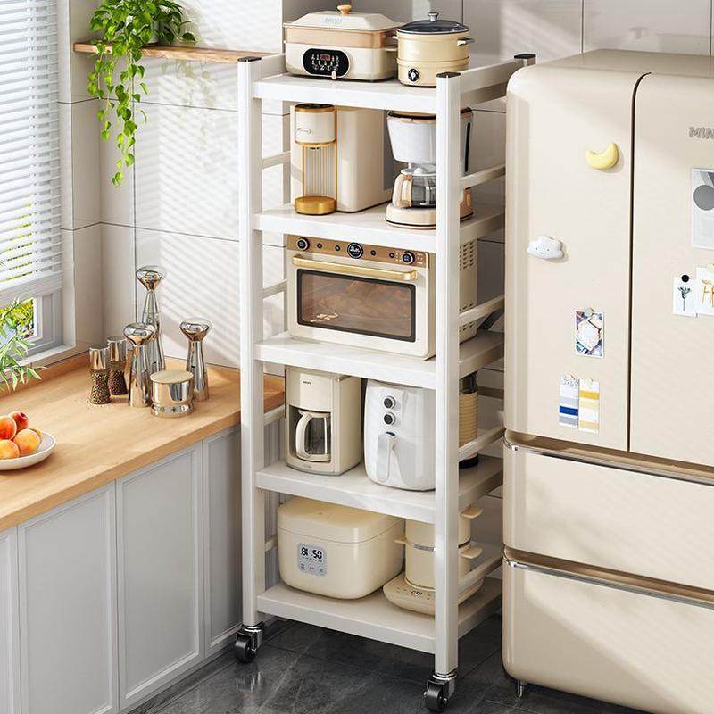 厨房置物架落地多层夹缝收纳架用烤箱微波炉锅具多功能储物架子,厨房/烹饪用具,微波炉置物架,淘宝优惠券,粉丝福利购,淘宝优惠卷