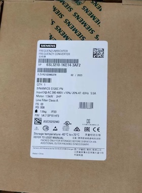 6SL3210-1KE14-3AF2/1KE11/12/13/15/17/18/1/2/8 G120C变频器
