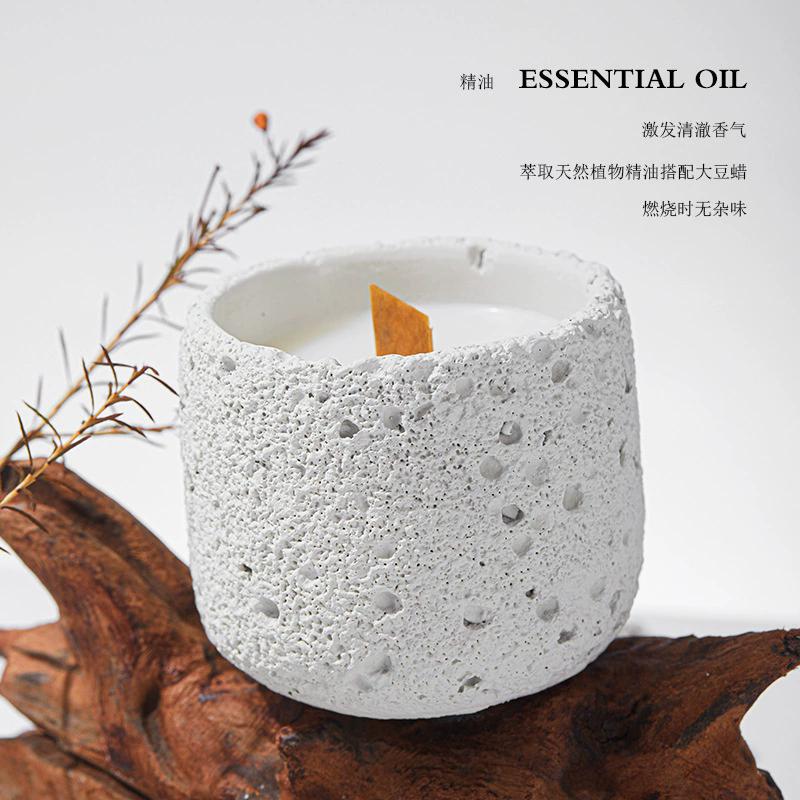 冷山桂花植物精油香薰蜡烛室内持久卧室小众香氛持久留香用摆件