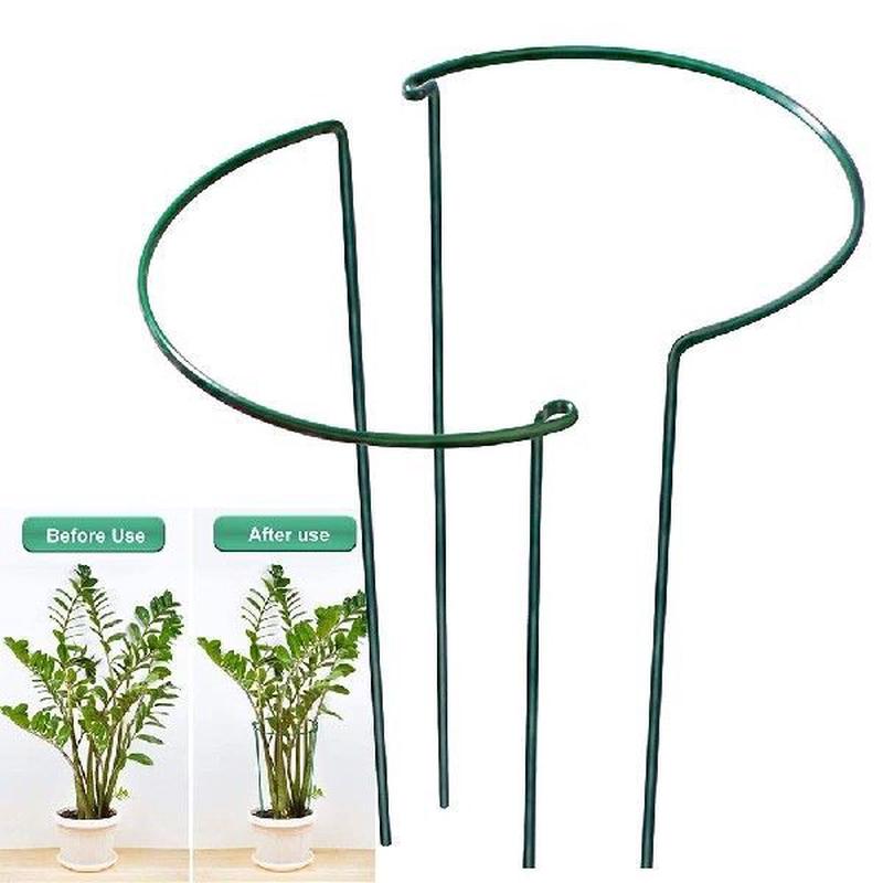Plant Support Plant Stakes Half Round Metal Garden Indoor