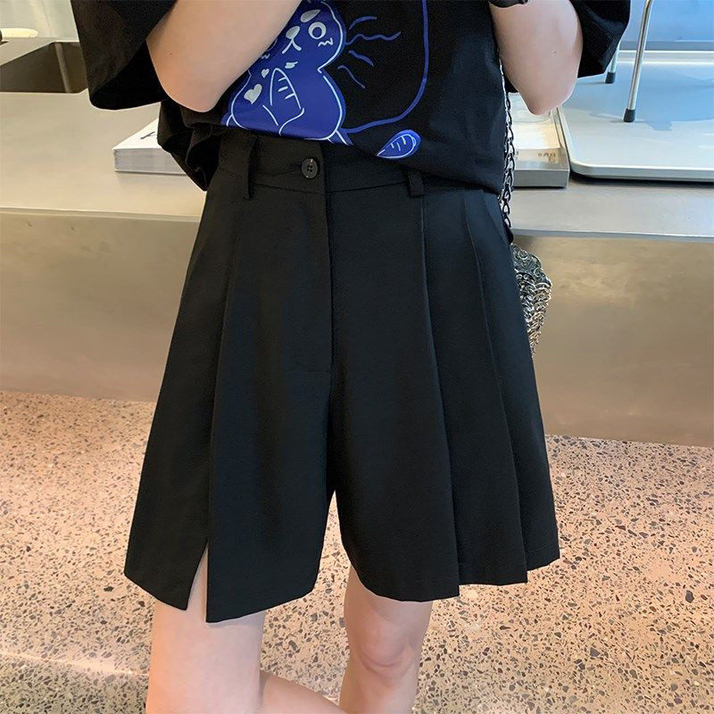 大码胖妹妹mm开叉夏季薄款宽松显瘦阔腿五分裤200斤,女装/女士精品,大码裤装,淘宝优惠券,粉丝福利购,淘宝优惠卷