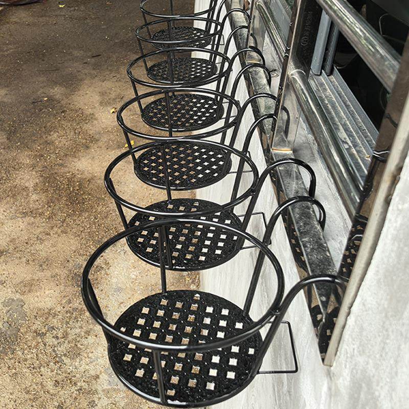 栏杆多肉绿萝花架子室内置物架阳台花架家用铁艺悬挂式花盆挂架,收纳整理,阳台置物架,淘宝优惠券,粉丝福利购,淘宝优惠卷