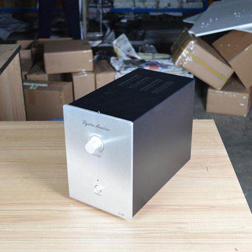 S160 铝面板DIY机箱 立式机箱 功放机箱 后级机箱 二层带隔楼机箱