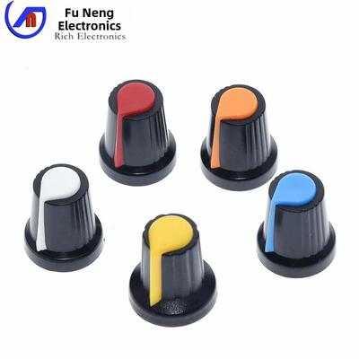AG2 AG3 WH148旋钮电位器帽子 AG2型塑料旋钮梅花柄15X17mm开关帽