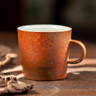 景德镇陶泥马克杯复古家用咖啡杯陶瓷杯子办公室茶杯纯手工奶茶杯