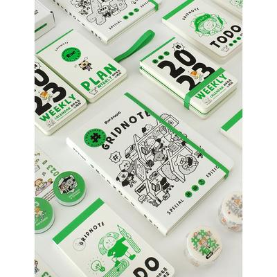 琳榔头×井田志【微瑕】井井有条 周历笔记本 卡通手帐便签本