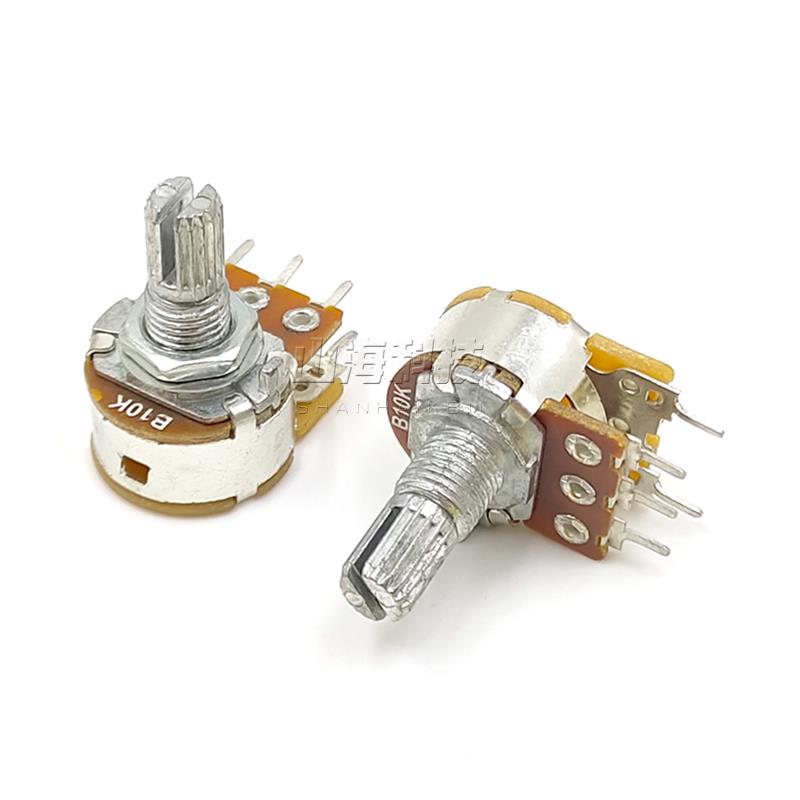 5脚带开关 WH148 B10K功放 音箱音量调节旋钮电位器 10K可调电阻