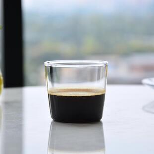 简约咖啡杯高硼硅玻璃杯不带把手轻薄可冷冻dirty杯耐高温可加热